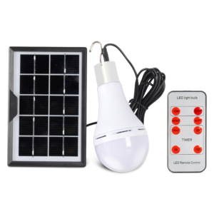 ALMAJEA Solar LED Light Bulb with Remote, Portable & USB Rechargeable